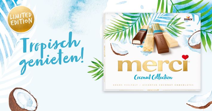 merci Coconut Collection – het tropische bedankje!